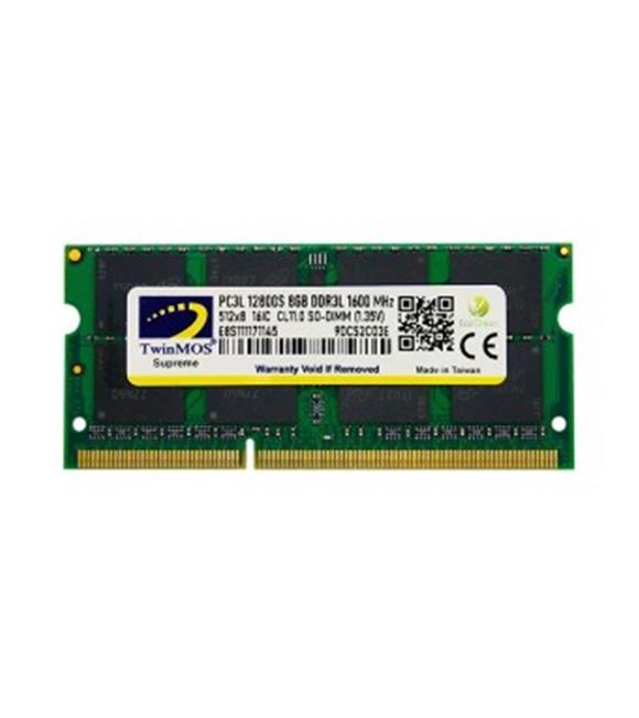 TwinMOS 8GB DDR3 1600MHz CL16 1.35V LOW VOLT.MDD3L8GB1600N Notebook Ram