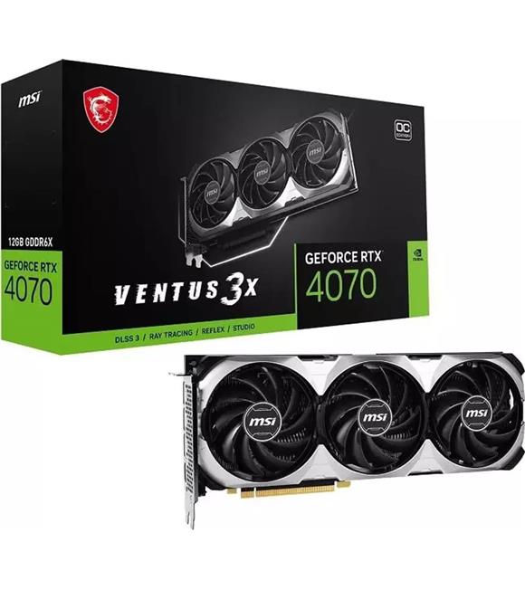 Msı GeForce RTX4070 Ventus 3X E1 12G OC 12GB GDDR6X 192Bit DX12 Gaming (Oyuncu) Ekran Kartı