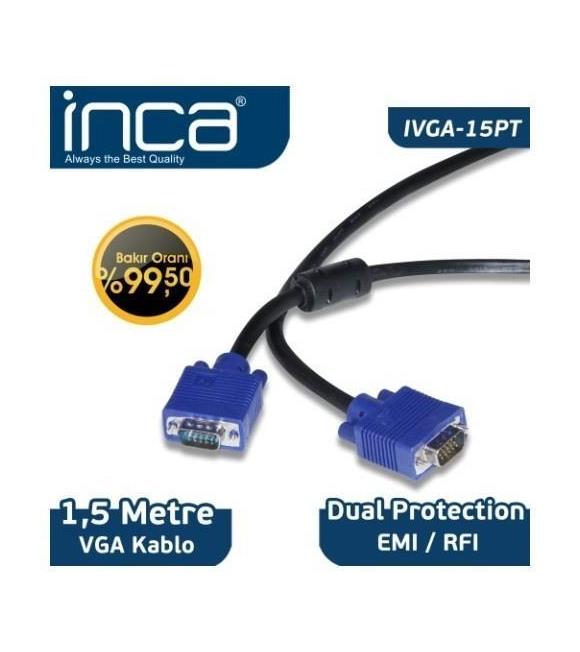 Inca IVGA-15Pt 1,5mt Vga Kablo