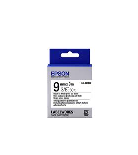 Epson LK-3WBW Güçlü Yapışkanlı Beyaz Üzeri Siyah 9mm 9Metre Etiket