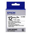 Epson LK-4WBW Güçlü Yapışkanlı Beyaz Üzeri Siyah 12mm 9Metre Etiket