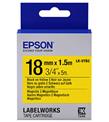 Epson LK-5YB2 Mıknatıslı Sarı Üzeri Siyah 18mm 9Metre Etiket