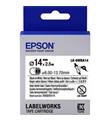 Epson LK-6WBA14 Beyaz Üzeri Siyah Makaron (8-13,7 mm çap) 2,5Metre