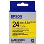 Epson LK-6YB2 Mıknatıslı Sarı Üzeri Siyah 24mm 9Metre Etiket