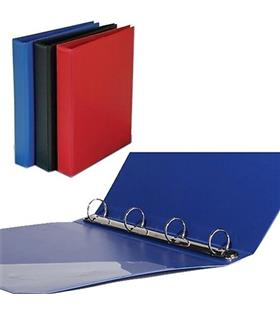 Bafix Halkalı Dosya PP 4 Halkalı A4 Kırmızı