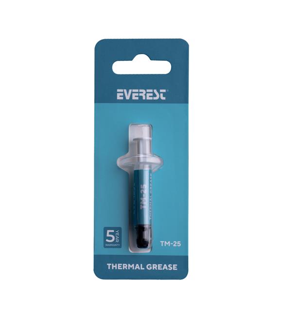 Everest TM-25 Gri 0.5g 13.4w-m.K Yüksek Performans Termal Macun_1