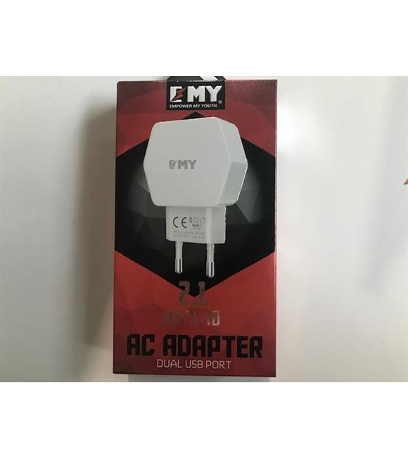 Emy My-261 2.1Mah  2Usb Ev Şarj Kafa