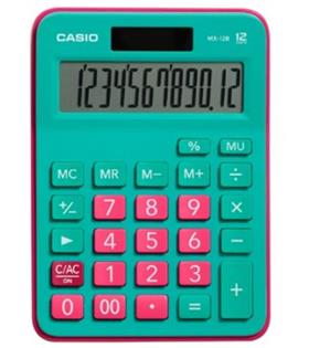 Casio MX-12B-GNRD Yeşil+Pembe 12 Hane Masa Üstü Hesap Makinesi
