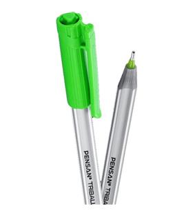 Pensan Tükenmez Kalem Triball 1.0 MM Bilye Uç Yeşil 12 Lİ 1003