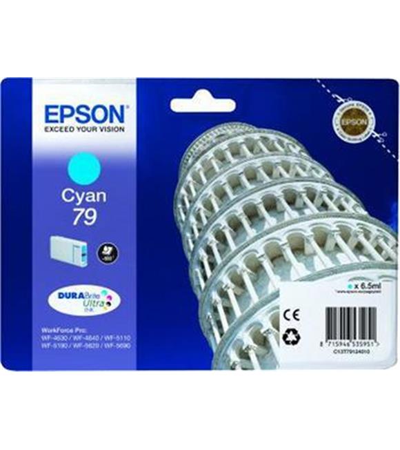 Epson WP5110-5190 Cyan Mavi  Mürekkep Katuş T79124010