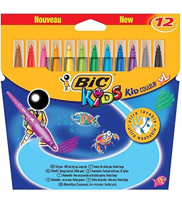 Bic Keçeli Boya Kalemi Kids Couleur XL 12 Renk 828966