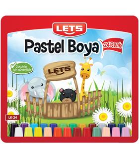 Lets Pastel Boya Çantalı Köşeli 24 LÜ LK-24