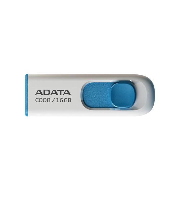 Adata C008-16GB 16GB USB2.0 Classic (White + Blue) Flash Bellek