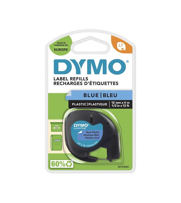 DYMO S0721650 LetraTag Plastik Şerit ( 12 mm X 4 mt ) , Mavi (59426) 91205_1