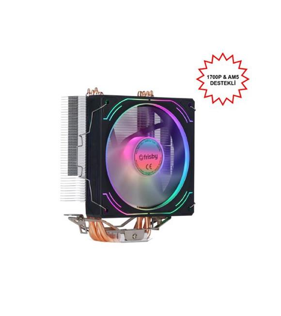 Frisby FCL-F1334C Intel 1366-115x-1200-1700-AMD AM2-AM2+-AM3-AM4-AM5 CPU FANI