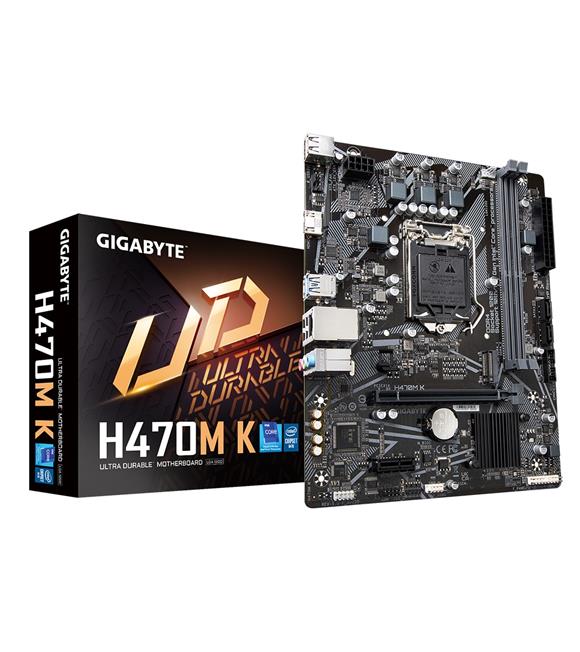 Gigabyte H470M-K DDR4 HDMI PCIe 16X v3.0 1200p v2 mATX Anakart