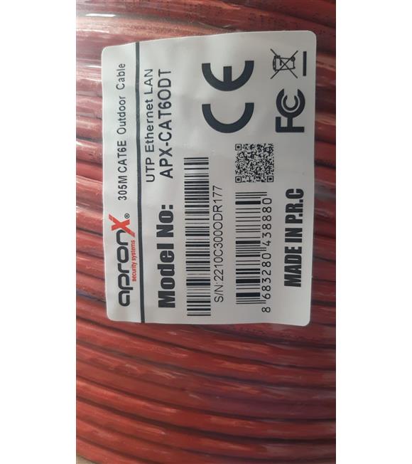 Apronx Cat6 23AWG 305Mt Outdoor 0,57mm Turuncu Utp Kablo