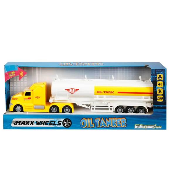 Sunman Oyuncak Maxx Wheels Sesli ve Işıklı Yakıt Tankeri 1:50