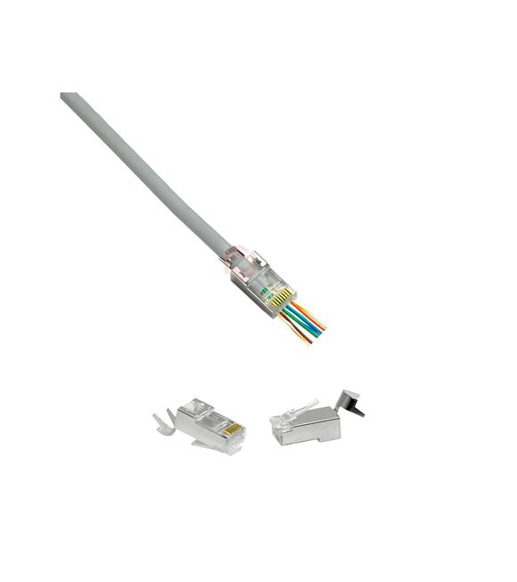 Frisby FNW-RJ4534N CAT6A-CAT7 EZ RJ45 Kutuda 70 adet Yeni Nesil Delikli Metal Konnektör_1