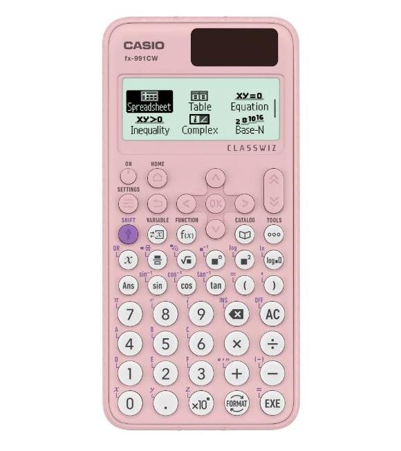 Casio FX-991CW-W-DT ClassWiz Pembe Bilimsel Fonksiyonlu Hesap Makinesi