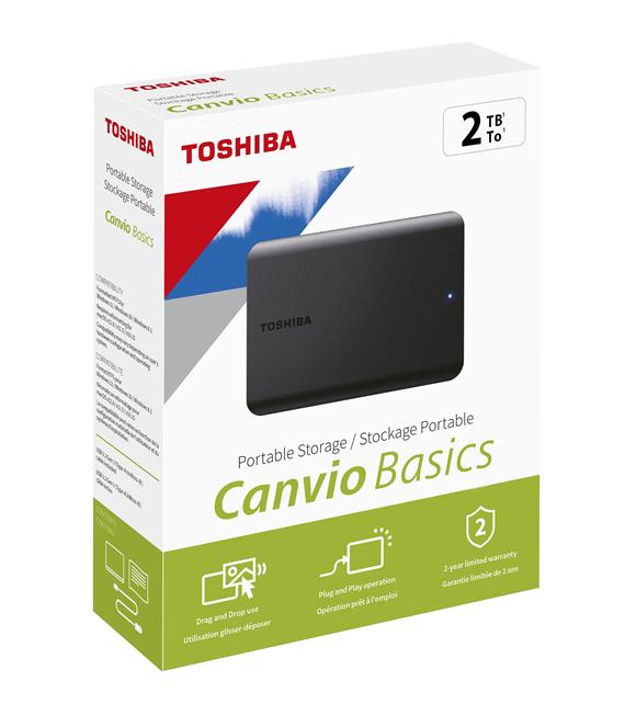 Toshiba 2TB Canvio Basic 2.5" Gen1 USB 3.2 Harici Harddisk (HDTB520EK3AA)_1