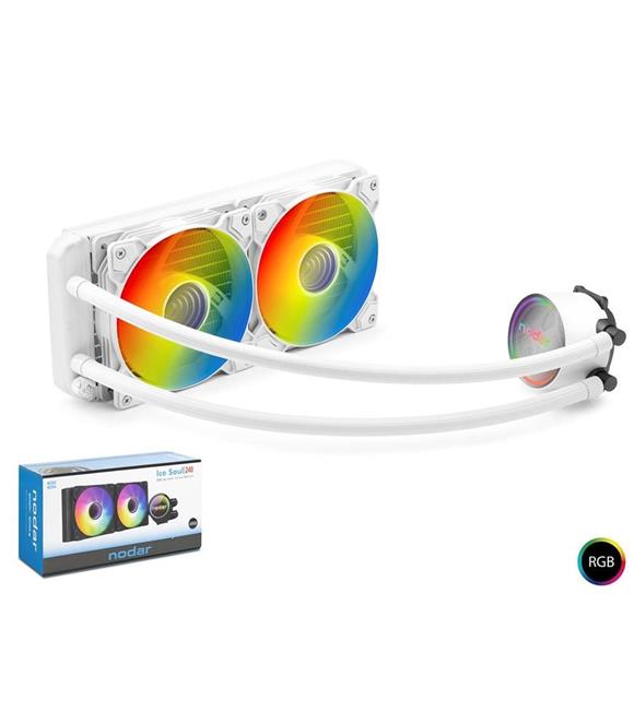 Nodar Nd2504 Sıvı Soğutma Fan 240 Argb 24Cm Beyaz