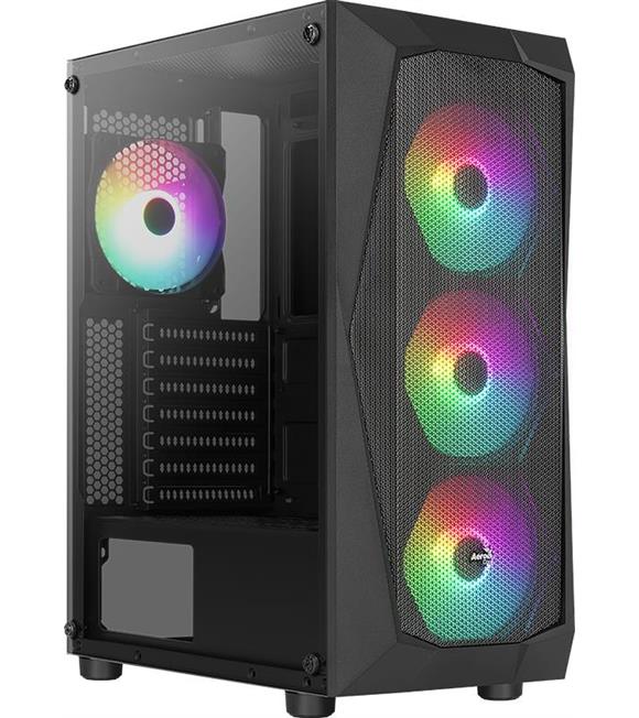 Aerocool AE-FLC-600W 4x120mm FRGB USB 3.0 Micro ATX-Mini ITX Siyah Kasa_1