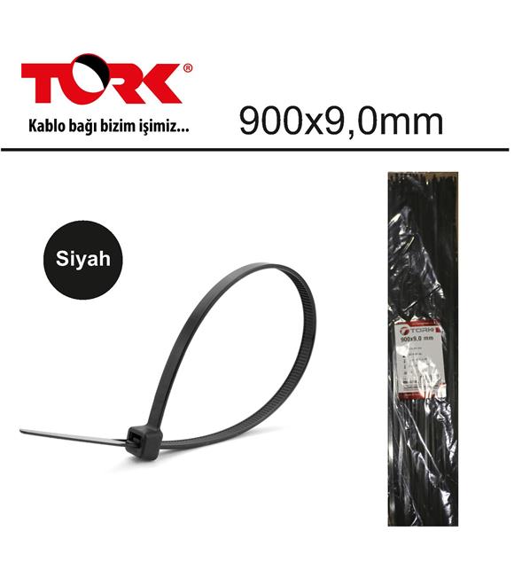 Tork TRK-900-9,0mm Siyah 100lü Kablo Bağı