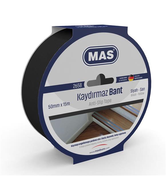 Mas Kaydırmaz Bant 50 MM x 15 M Siyah