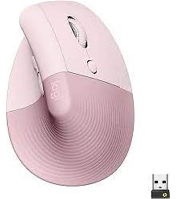 Logitech 910-006478 Lift Kablosuz Ergonomik Dikey Rose Mouse