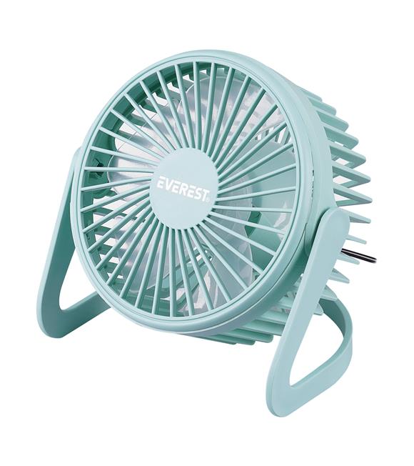 Everest EFN-505 Masaüstü Turkuaz Usb Fan (145mmx141mmx105 mm)_2