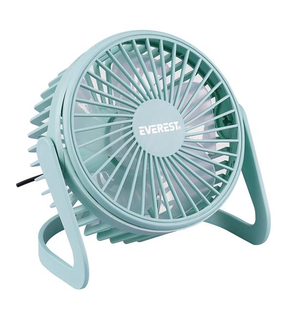 Everest EFN-505 Masaüstü Turkuaz Usb Fan (145mmx141mmx105 mm)