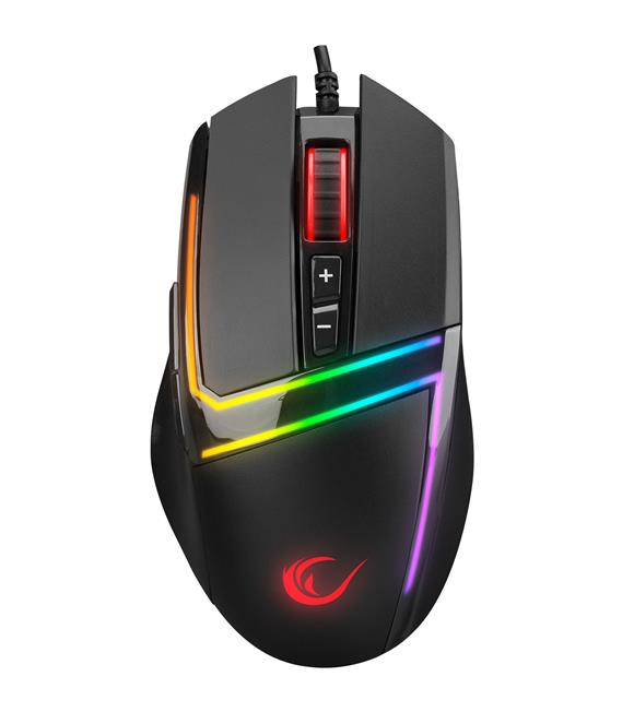 Rampage SMX-R76 BOLT Usb Siyah RGB Ledli 10000 dpi Gaming Oyuncu Mouse_1