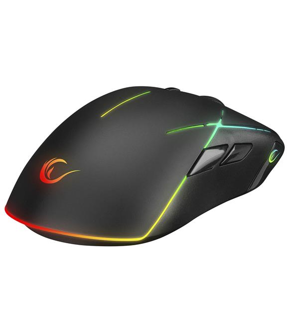 Rampage SMX-R115 GEAR-X 6400dpi Hareketli RGB Işıklı 9 Adet Makro Tuşlu Gaming Oyuncu Mouse_1