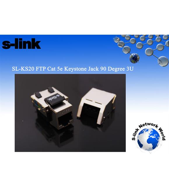 S-link SL-KS20 FTP CAT5E Kestone Jack3U 90 Dek