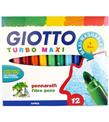 Giotto Keçeli Boya Kalemi Jumbo Turbo Maxi 12 Renk 454000