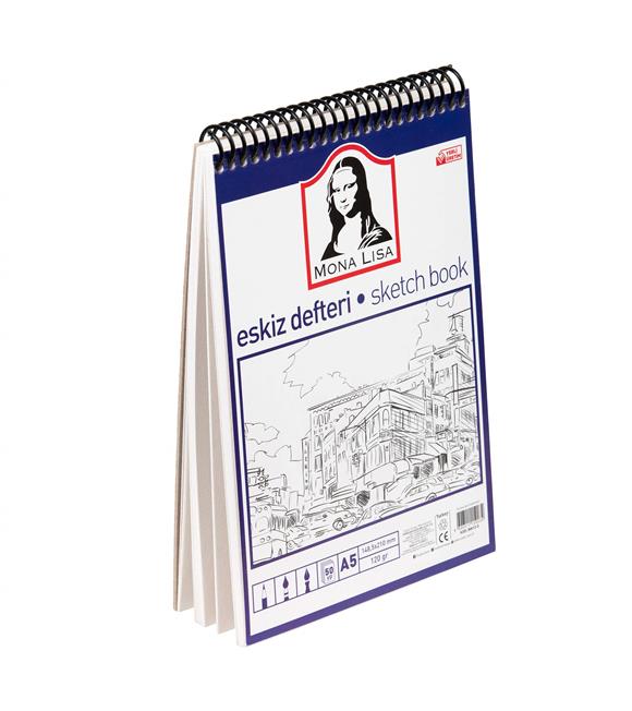 Mona Lisa Eskiz Defteri Telli A5 120 GR 50 YP MN13-5