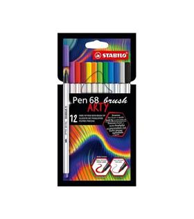 Stabilo Keçe Uçlu Boya Kalemi Pen 68 Brush Arty 12 Renk