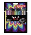 Stabilo Keçe Uçlu Boya Kalemi Pen 68 Arty 18 Renk
