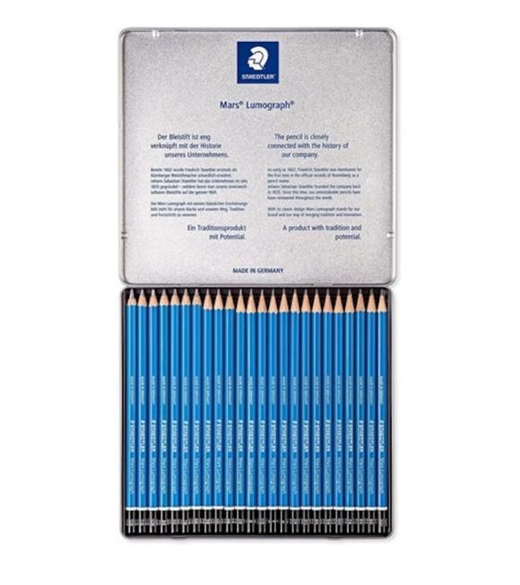 Staedtler Kurşun Kalem Mars Lumograph Metal 24 Lü 100 G24