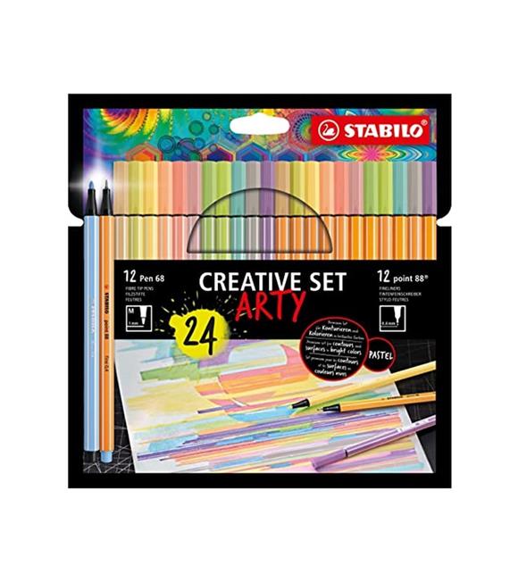 Stabilo Arty Kreatif Set 24 Lü Pen+Point