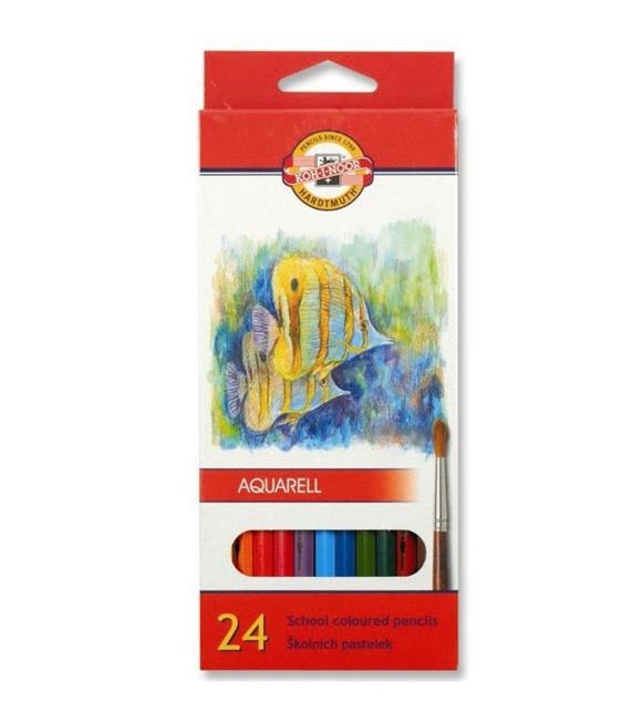 Koh-I Noor Aquarelle Sulu Boya Kalem Seti 24 Renk