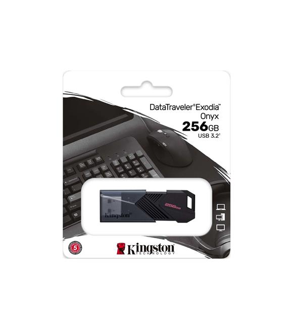 Kingston DTXON-256GB 256GB Portable USB 3.2 Gen 1 DataTraveler Exodia Onyx Flash Bellek_1