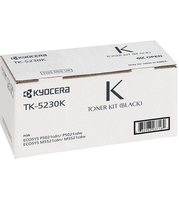 Kyocera TK-5230K Black Siyah Orjinal Fotokopi Toneri Ecosys M5521cdn-5521cdw P5021cdn-5021cdw 2.600