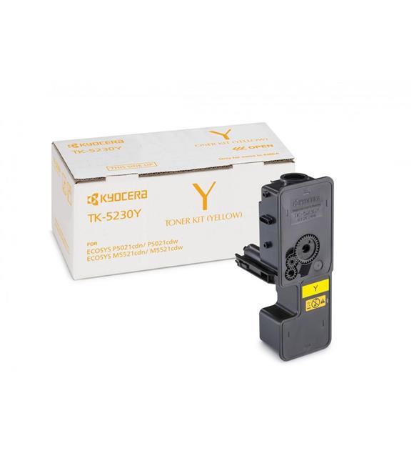 Kyocera TK-5230Y Yellow Sarı Orjinal Fotokopi Toneri Ecosys M5521cdn-5521cdw P5021cdn-5021cdw 2.200