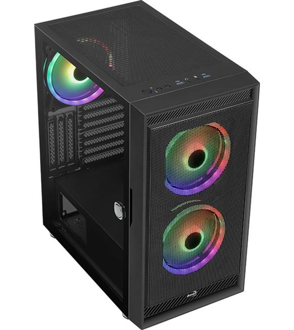 Aerocool AE-GRPHT Graphite ARGB ATX Mid Tower Kasa