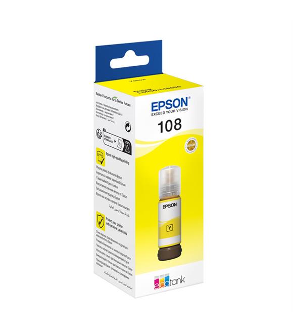 Epson T09C44 108 Yellow Sarı Şişe Mürekkep T09C44A L18050-L8050