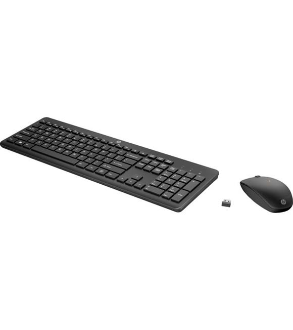 HP 235 1Y4D0AA Siyah Kablosuz Klavye Mouse Seti 2,4 GHz 1600 DPI (2 x AAA (keyboard); 1 x AA Mouse)_1