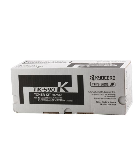 Kyocera TK-590K Black Siyah Orjinal Fotokopi Toneri FS-C2016-2026-2126-2526-2626 M6026-6526 7.00