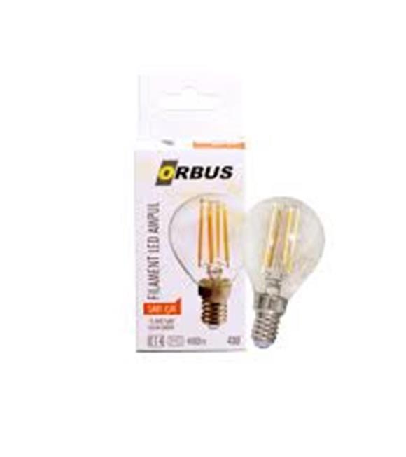 Orbus ORB-PC45 Mum 4W E14 Şeffaf Dekoratif Led Ampul 400 Lm Ra80 220-240V-50Hz